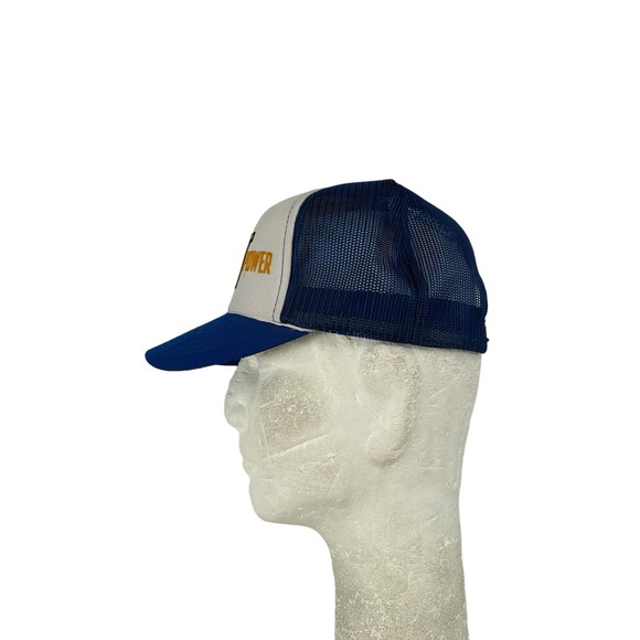 Vintage 80s 90s Diesel Cat Power Caterpillar Trucker Mesh Snapback Cap VTG - Picture 6 of 8